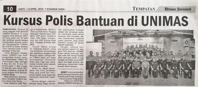 Kursus Polis Bantuan di UNIMAS  UNIMAS Institutional Repository